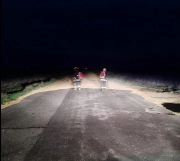 Otra vez se registró un derrame de cereal sobre la ruta 86