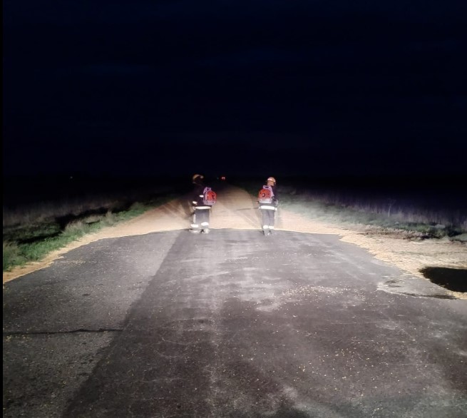 Otra vez se registró un derrame de cereal sobre la ruta 86