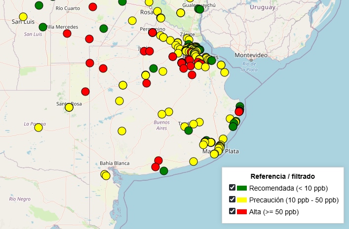 Necochea, entre las zonas de la provincia “en alerta” por problemas de arsénico en el agua