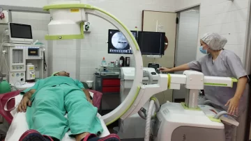 En San Cayetano, capacitan a personal de salud en el manejo de un Arco en C