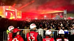 Destacable operativo de Cruz Roja Argentina en el histórico show de La Renga en Necochea