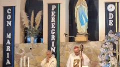 El Obispo dio una misa en las fiestas patronales de Nuestra Señora de Lourdes