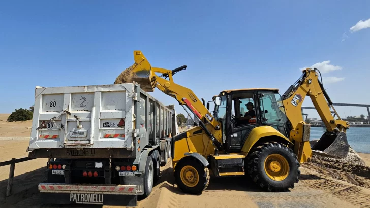 Ponen a punto la escollera sur de Puerto Quequén
