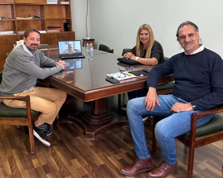 Almada y Kristiansen se reunieron con Vialidad por la instalación de las luminarias