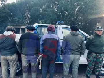 Cuatro sujetos fueron aprehendidos por realizar caza furtiva