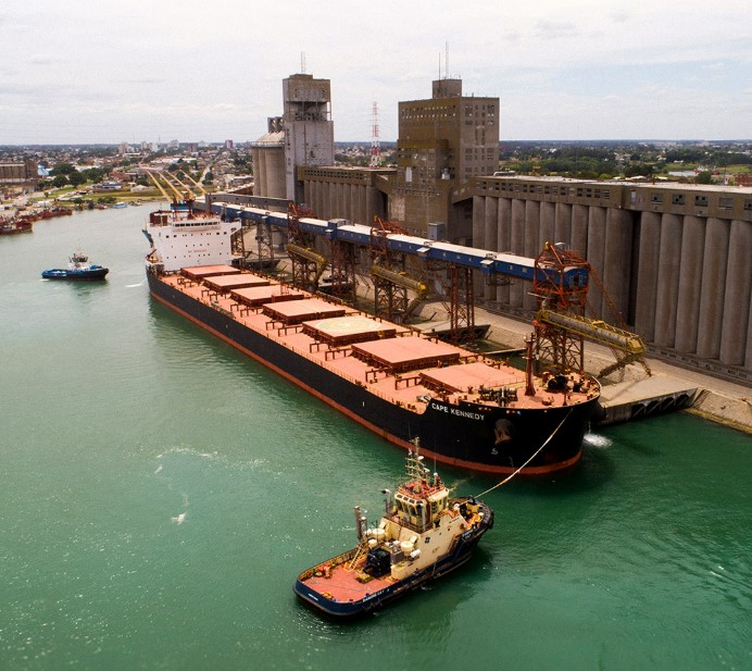 Puerto Quequén: buques zarparon con destino a Asia, África y Europa