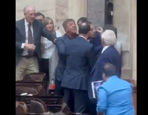 Escándalo: un diputado libertario y un “aliado” terminaron a las piñas en pleno recinto