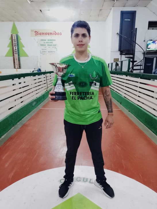 Franco Pacheco es el campeón necochense de bochas