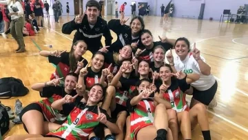 El Sub 17 de Centro Vasco conquistó el bicampeonato provincial de cestobol