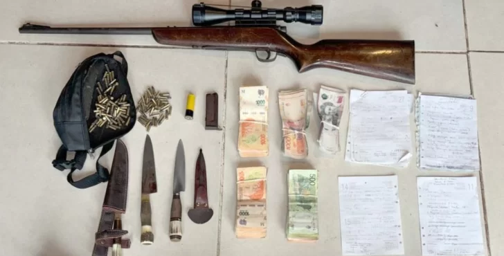 Allanamiento por abigeato: secuestran armas y carne vacuna