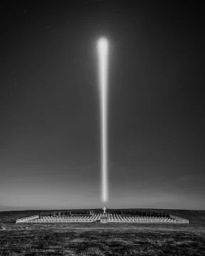Impactante foto captada anoche en el cementerio de Darwin