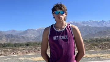 Buscando aire en la altura de Salta, Santino Marchetti se entrena para el Nacional U23