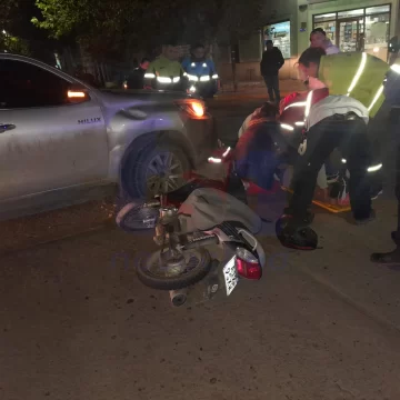 Una mujer herida en un accidente de tránsito en 556 y 519