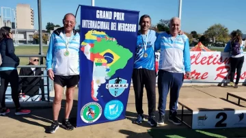 Atletas máster de Necochea Quequén brillaron en el Gran Prix Internacional del Mercosur