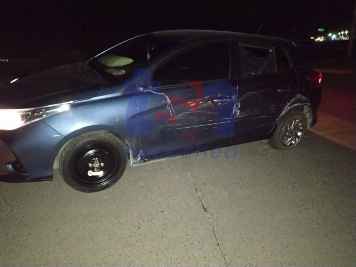 Despiste en la rotonda de rutas 86 y 228: una familia ilesa