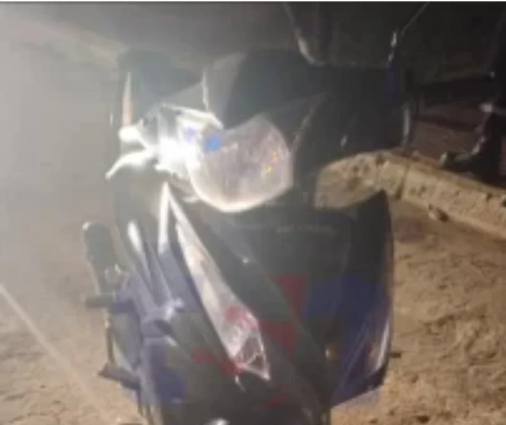Moto robada fue recuperada por personal de Tránsito