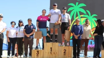 Con el Ironman de Marbella en la mira, Amarante la rompió entre más de 400 triatletas en Chile