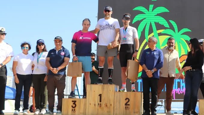 Con el Ironman de Marbella en la mira, Amarante la rompió entre más de 400 triatletas en Chile