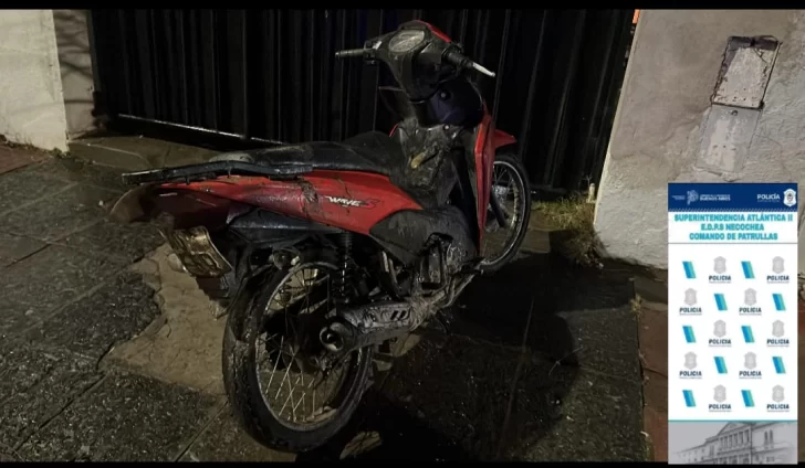 Secuestran moto robada y detienen a un joven por encubrimiento