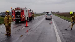 Fatal accidente en Ruta 2: conductor a contramano provoca choque frontal y muere