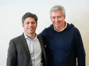 El “Chelo” Rivero con el gobernador Axel Kicillof