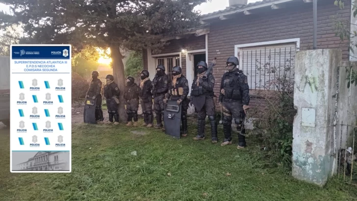 Allanamientos en Quequén: esclarecen hechos de robo y hurto