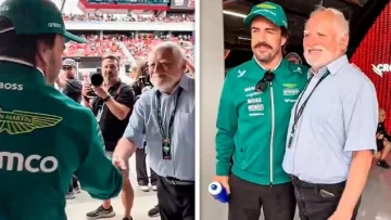 El Rey del Meme se hizo presente en el Gran Premio de Hungría y causó furor en los pilotos