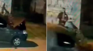 Video: robó la batería de un auto en 18 segundos