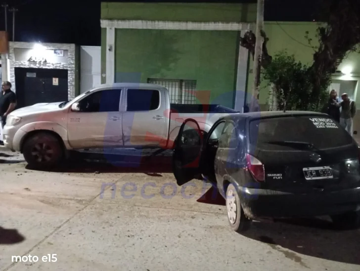 Alcoholizada chocó contra una camioneta estacionada