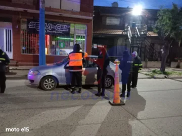 Operativo de control vehicular a remises durante la madrugada
