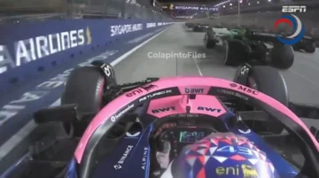 Colapinto tuvo una gran largada en el GP de Singapur y escaló tres posiciones