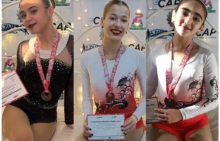 Tres patinadoras de Huracán de Necochea rumbo a la Copa Nacional “González Molina”