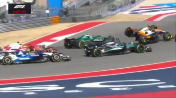 Accidentada largada en la Sprint del Gran Premio de Estados Unidos