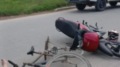 Ciclista herido en Necochea tras chocar con una moto