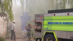 Voraz incendio en 72 entre 55 y 57