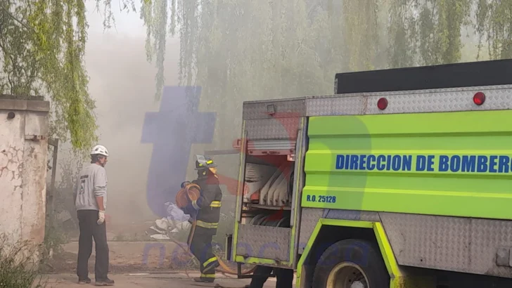 Voraz incendio en 72 entre 55 y 57