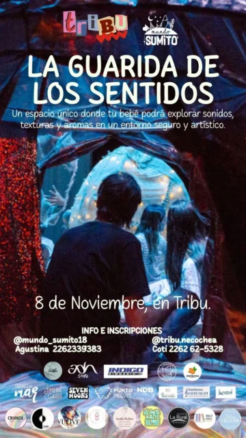 Llega a Necochea “La Guarida de los Sentidos”: una experiencia artística para la primera infancia
