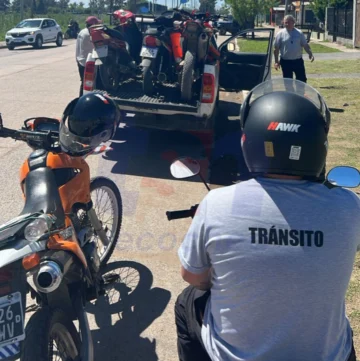 Controles de tránsito: secuestran motos por falta de documentación