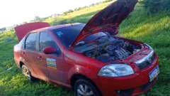 Encontraron el remis que fue robado a punta de pistola