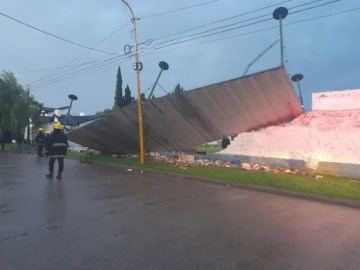 El temporal provocó destrozos en Tres Arroyos
