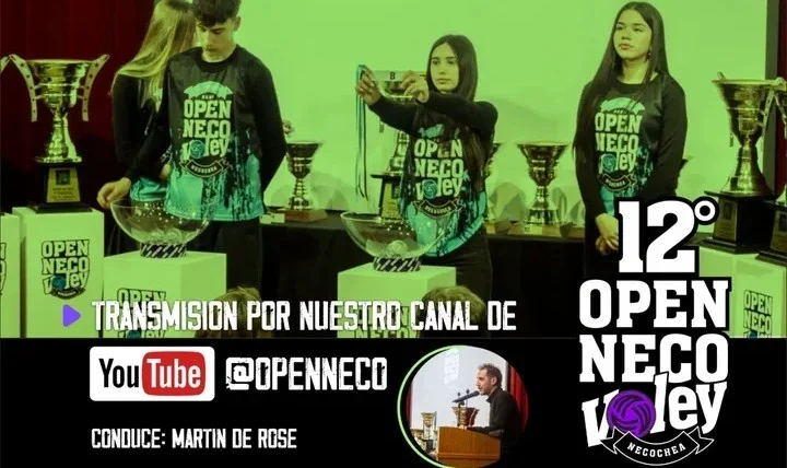 Comienza a latir el 12° Open Neco de vóley: a qué hora es el sorteo hoy