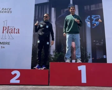 Santibáñez dominó su categoría y fue el mejor necochense en los 21K de Mar del Plata