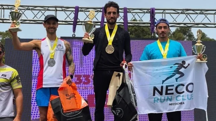 El tandilense Villalba y la local Ayelén Fernández fueron los ganadores de la exitosa Neco Run