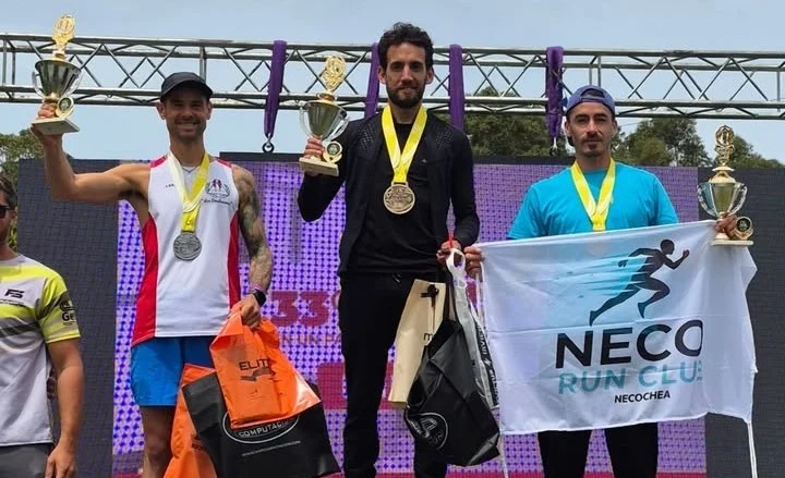 El tandilense Villalba y la local Ayelén Fernández fueron los ganadores de la exitosa Neco Run
