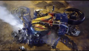 Se incendió una moto con pedido de secuestro activo