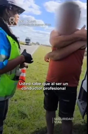 Video: realizó un adelantamiento prohibido en la ruta y deberá pagar una multa millonaria