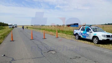 Motociclista fallecido en accidente en la Ruta 86