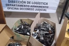 La Fiscalía General de Necochea entregó 292 armas para su destrucción