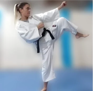 La karateca necochense Rosa Parson se alista para el Open Internacional de San Luis