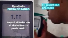 Alcoholemia récord: el test falló porque el nivel del conductor superaba el máximo técnico